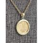 American Coin Treasures Gold-Layered Silver Mercury Dime Goldtone Coin Pendant with 18'' Chain Necklace - Genuine and Elegant Keepsake Jewelry for Women | White Luxury Gift Box Included