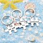 lauhonmin 3pcs Best Friends Brothers Sisters Gifts Key Chain Set Friendship Long Distance Gifts - We Will Always be Connected Keychain