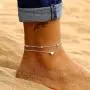 Beads Heart Anklet Cute Ankle Bracelets for Women Gold Silver Anklets for Women Beach Foot Chain for Teen Girls Beads Heart Anklet Cute Ankle Bracelets for Women Gold Silver Anklets for Women Beach Foot Chain for Teen Girls