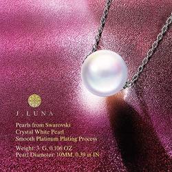 J.NINA ✦Only You✦ Necklace Gifts for Women Necklace Withe Pearls Necklace for Her with Crystal Form Luxury Packaging Best Gifts for Her