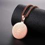 Bible Verse Prayer Necklace Free Chain Christian Jewelry Stainless Steel Praying Hands Coin Medal Pendant