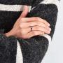 King Will Nature 4mm/6mm Domed Koa Wood Stainless Steel Ring Wedding Band High Polished Black/Silver/Rose Gold Plated