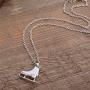 3D Adorable Ice Skate Charm Double-sided Pendant Necklace For Girls women