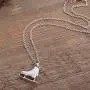3D Adorable Ice Skate Charm Double-sided Pendant Necklace For Girls women