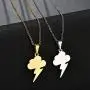 RZCXBS Thunder Necklace Hypoallergenic Surgical Stainless Steel Storm Cloud Lightning Pendant Necklace RZCXBS Thunder Necklace Hypoallergenic Surgical Stainless Steel Storm Cloud Lightning Pendant Necklace