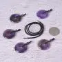 JUST IN STONES Gemstone 30mm Donut Beads Reiki Chakra Pendant Necklace Handmade Jewelry 22 Inch JUST IN STONES Gemstone 30mm Donut Beads Reiki Chakra Pendant Necklace Handmade Jewelry 22 Inch