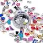 RUBYCA Wholesale 50pcs Floating Charms Lot for DIY Glass Living Memory Locket Mix Silver Gold Color RUBYCA Wholesale 50pcs Floating Charms Lot for DIY Glass Living Memory Locket Mix Silver Gold Color