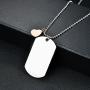 To my daughter from dad Stainless Steel Dog Tag Letters''To my daughter never forget how.love dad'' Pendant Necklace,Inspirational Gifts For daughter Jewelry