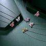 Hipunk 925 Sterling Silver Birthstone Butterfly Jewelry Women Crystal Animal Cute Butterflies Birthday Necklace/Earring/Ring/Bracelet Sets Birth Stone Statement Anniversary Jewellery