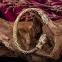 Skyrim Jormungandr Vintage Snake Screw Indian Cuff Bangle Bracelet for Men and Women Skyrim Jormungandr Vintage Snake Screw Indian Cuff Bangle Bracelet for Men and Women