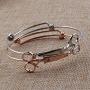 Zuo Bao Steampunk Shears Scissor Bangle Bracelet for Hairdresser