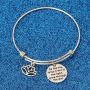WUSUANED Lotus Flower Bracelet Be Like The Lotus Trust in The Light Grow Through The Dirt