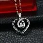 FVELOVE Infinity Heart Pendant Necklace for Women I Love You to The Moon and Back