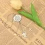 SEIRAA Guardian Angel Metal Cross Mirror Dangle Car Charm The Guardian Angels are Always Looking Down Upon Us Drive Safely Rear View Mirror Hanging Ornaments