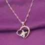 WUSUANED Delicate Hollow Heart Lovely Pig Pendant Necklace Pet Jewelry Pig Lover Gift