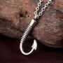 SexyMandala Urn Necklaces for Ashes Fish Hook Cremation Jewelry Urn Pendant Memorial Keepsake Funnel