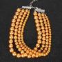 LuckyHouse Fashion Pearl Choker Necklace Multilayer Strands Chokers 1920s Flapper Women Costume Necklace Accessories for Gatsby Themed Party