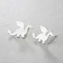 Chengxun Simple Plain Dragon Outline Hypoallergenic Stud Earrings Abstract Jewelry