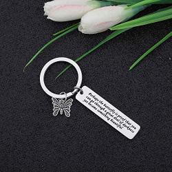 CYTING Butterfly Keychain You Can Go Through A Great Deal of Darkness Yet Become Something Beautiful Inspirational Keychain Graduation Gift Encouragement Gift