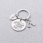 BAUNA CNA Keychain Certified Nursing Assistant Gift Always Remember You’re Braver Than You Believe Inspiration Jewelry for Medical Student Nurses