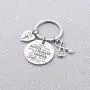 BAUNA CNA Keychain Certified Nursing Assistant Gift Always Remember You’re Braver Than You Believe Inspiration Jewelry for Medical Student Nurses