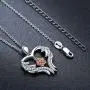 Angel Wings Heart Necklace Rose Flower Pendant S925 Sterling Silver Love Heart Rose Flower Romantic Jewelry Gifts with Gift Box for Women Girls (angle wings rose necklace) Angel Wings Heart Necklace Rose Flower Pendant S925 Sterling Silver Love Heart Rose Flower Romantic Jewelry Gifts with Gift Box for Women Girls (angle wings rose necklace)