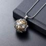 Cremation Jewelry Urn Pendant Necklace with Hollow Urn Cremation Jewelry for Ashes Lotus Flower Shape Cremation Jewelry Urn Pendant Necklace with Hollow Urn Cremation Jewelry for Ashes Lotus Flower Shape
