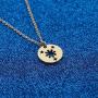 WUSUANED Philippines Sun and Stars Gold Necklace Philippine Pride Jewelry Gift