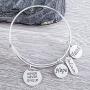 Infinity Collection Never Give Up Bracelet, Never Give Up Jewelry, Inspirational Charm Bracelet