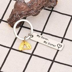 BAUNA DST Sorority Gifts for Women Delta Sigma Theta Sorority Sisterhood Gift My Soror My Sister Delta Charm Expandable Bangle Greek Sorority Jewelry