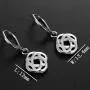 Stainless Steel Celtic Love Knot Classical Simple Plain Earrings