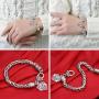 Luvalti “Nana” Charm Crystal Bracelet - Adorable Nana Pink Heart Bracelet - Best Family Jewelry Gift