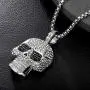 ROWIN&CO Iced Out Hip hop Bling Skull Pendant Necklaces Men Cz Diamond Personalized Punk Jewelry Birthday Gifts to Best Love Husband/Boyfriend, with 28'' Chain ROWIN&CO Iced Out Hip hop Bling Skull Pendant Necklaces Men Cz Diamond Personalized Punk Jewelry Birthday Gifts to Best Love Husband/Boyfriend, with 28'' Chain