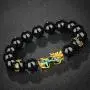 MANRUO Feng Shui The Best Prosperity Black Bead Bracelet with Color Changed Pi Xiu/Pi Yao Attract Wealth and Good Luck MANRUO Feng Shui The Best Prosperity Black Bead Bracelet with Color Changed Pi Xiu/Pi Yao Attract Wealth and Good Luck