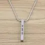 Lademayh Bar Necklace Engraved Inspirational Word Necklaces for Women, Stainless Steel Vertical Personalized Necklace with 20''+2'' Chain Lademayh Bar Necklace Engraved Inspirational Word Necklaces for Women, Stainless Steel Vertical Personalized Necklace with 20''+2'' Chain