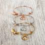Baubelle Expandable Inspirational Stackable Charm Bracelet “Love The Life You Live''