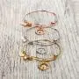 Baubelle Expandable Inspirational Stackable Charm Bracelet “Love The Life You Live''