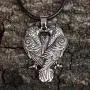 HAQUIL Viking Jewelry Huginn and Muninn Raven Couple Pendant Necklace for Men and Women HAQUIL Viking Jewelry Huginn and Muninn Raven Couple Pendant Necklace for Men and Women