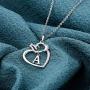 IEFSHINY Elephant Gifts Elephant Necklaces for Women, Good Luck Elephant Love Heart Pendant Necklace Lucky Elephant Jewelry for Women Girls Friends