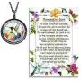Lola Bella Gifts and Spirit Lala Hummingbird Humming Bird Spirit Necklace with backside ''Our Love Never Dies'' Poem Card Grief Sympathy Gift Lola Bella Gifts and Spirit Lala Hummingbird Humming Bird Spirit Necklace with backside ''Our Love Never Dies'' Poem Card Grief Sympathy Gift