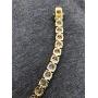 Harlembling Real Solid 925 Silver Mens Tennis Chain - 14k Gold Plated Or Natural Silver - 16-30'' - 3mm 4mm 5mm 6mm - Iced Out Hip Hop CZ Mens One Row Chain (18, 3mm Natural Silver)