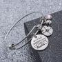 omodofo 2020 Graduation Gifts Bracelet Jewelry Inspirational Charm Compass Bangle Gifts for Girls Women