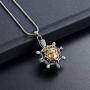 memorial jewelry Cremation Jewelry Hollow Ball Shape with Jar Urn Pendant Necklace Pet Cremation Ash Urn Jewelry Ashes Keepsake