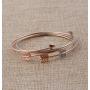 Skinny Bow and Arrow Bangle Adjustable Cuff Bracelet