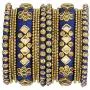 Aheli Ethnic Handmade Silk Thread Faux Stone Studded Bangle Set Chuda Indian Wedding Wear Fashion Jewelry for Women Aheli Ethnic Handmade Silk Thread Faux Stone Studded Bangle Set Chuda Indian Wedding Wear Fashion Jewelry for Women