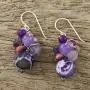 NOVICA Multi-Gem Quartz .925 Sterling Silver Cluster Earrings, Lovely Blend in Purple NOVICA Multi-Gem Quartz .925 Sterling Silver Cluster Earrings, Lovely Blend in Purple