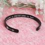 Inspirational Bracelet for Women Girls Mantra Cuff Bangle Engraved Personalized Friendship Cuff Bracelet for Sister Best Friend Birthday Graduation Gift