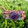 YGLINE Boho Handmade Natural Stone Wrap Bracelet for Women Colection