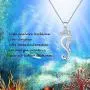MAOFAED Seahorse Lover Marine Fish Gift Seahorse Necklace Seahorse Pendant Necklace Beach Jewelry Gift for Her MAOFAED Seahorse Lover Marine Fish Gift Seahorse Necklace Seahorse Pendant Necklace Beach Jewelry Gift for Her