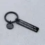 Father Keychain Memorial Gifts Dad I Cant See You But I Know You are by My Side in Memory of Dad